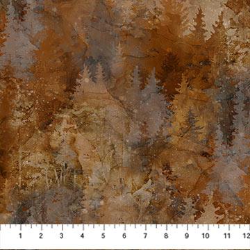 Highland View - Northcott - DK Rust Trees DP27589-37