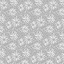 Hippity Hop by QT Fabrics - Starburst Floral on Grey 29219-K