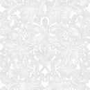 Holiday Elegance by Hoffman - Grey Leaves on White 27169-176