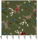Holly Jolly - Maywood Flannel - Deer Green MASF10893-G