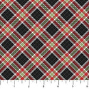 Home for Christmas - Northcott - Plaid Black - DP28928-99
