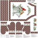 Home for Christmas - PANEL - Northcott - Apron & Oven Mitts - C28922-10