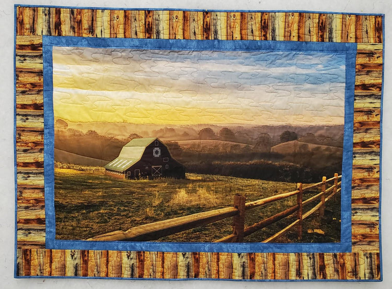 Homestead - FINISHED SAMPLE - Quilted & Bound - 52" x 33"