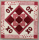 Hugs & Kisses Mini - SAMPLE - FINISHED - Quilted & Bound - 21.5" x 21.5"