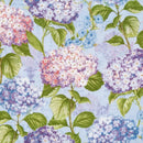 Hydrangea Mist by Wilmington - Hydrangeas on Blue - 3023-39822-434