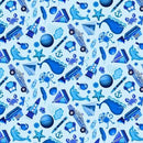 I Spy Objects by Gail Cadden for Timeless Treasures - CD2616 Blue