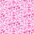 I Spy Objects by Gail Cadden for Timeless Treasures - CD2621 Pink