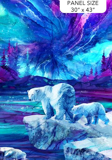Illuminations PANEL by Northcott DP27000-46 Blue Multi 30" x 43"