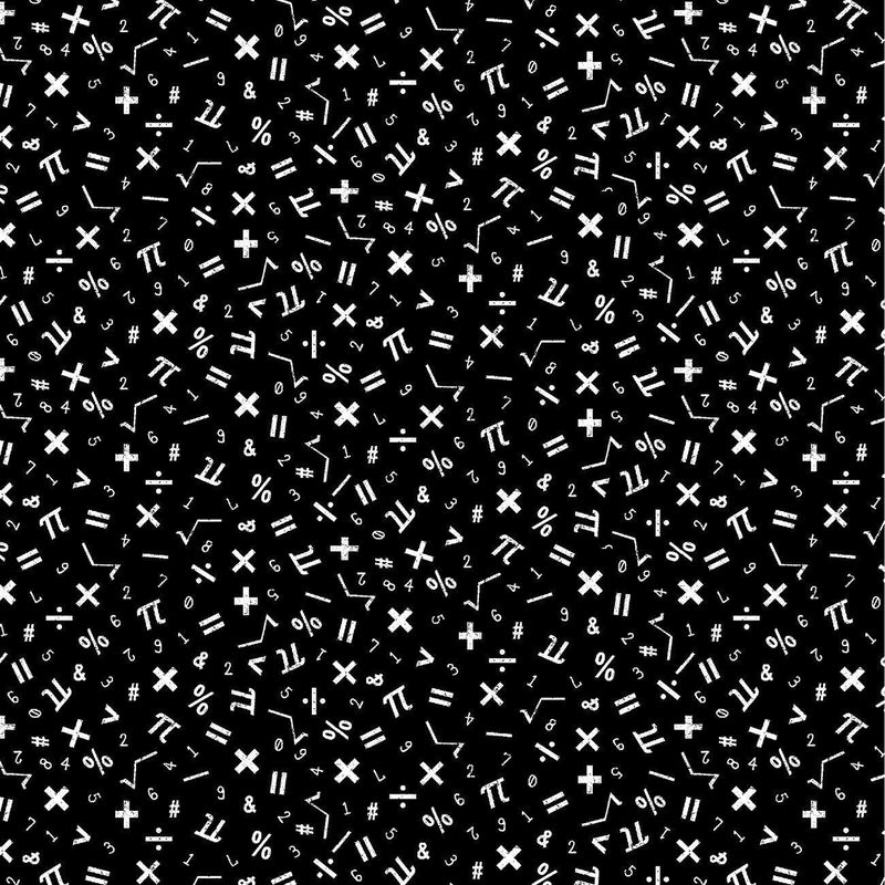 It's Elementary by Windham Fabrics - Symbols on Black 52041-1