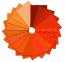 I've Got Hue Babe - Charm Pack - Blank Quilting - Marmalade - 5"x5" 42 pc HFB1CPHG.MARMALADE