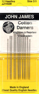 J James - Cotton Darners Needles  - size 3/9