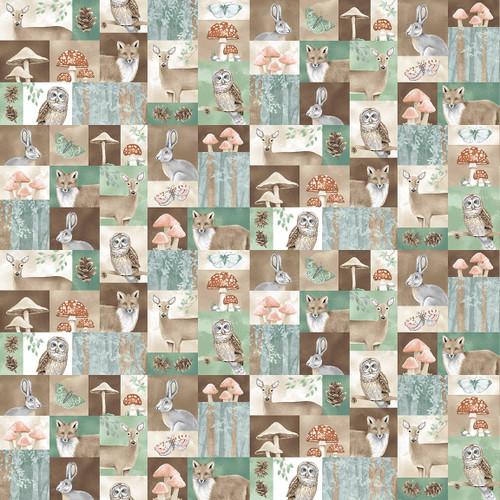 Jaded Forest - Blank Quilting - Patchwork 3197-39 Tan