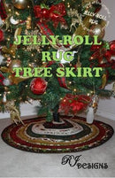Jelly Roll Rug Tree Skirt - by RJ Designs - RJD 135