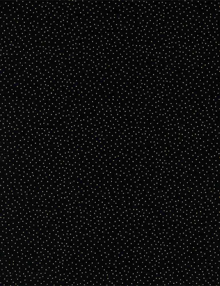 Joyful - Timeless Treasures - Metallic Pin Dots CM9528-BLACK