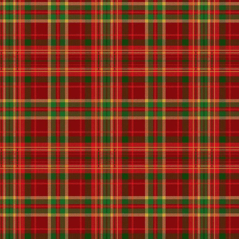 Joyful - Timeless Treasures - Tartan Plaid Metallic CM2281-HOLIDAY