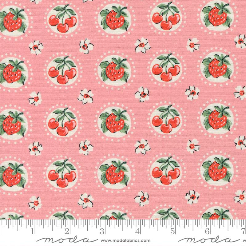 Julia by Crystal Manning for Moda - Pink Cherries 511924-19