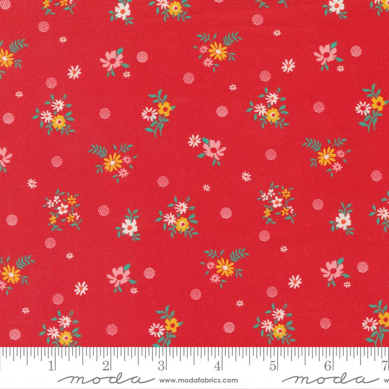 Julia by Crystal Manning for Moda - Red Floral 511926-17