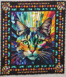 Kaleidoscope Kitty Quilt KIT - 50" x 56" - includes binding