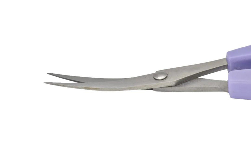LDH Curved Blade Embroidery Scissors - PURPLE - LDHCB100-PU