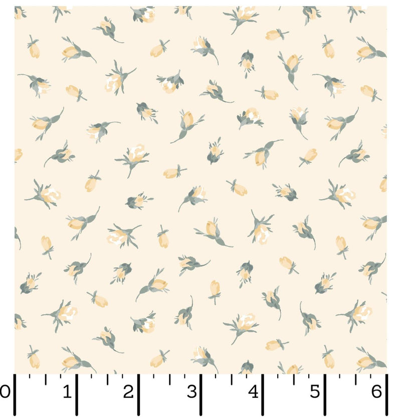 La Fleur Flannel - Maywood Studio - Buds Yellow MASF10996-S