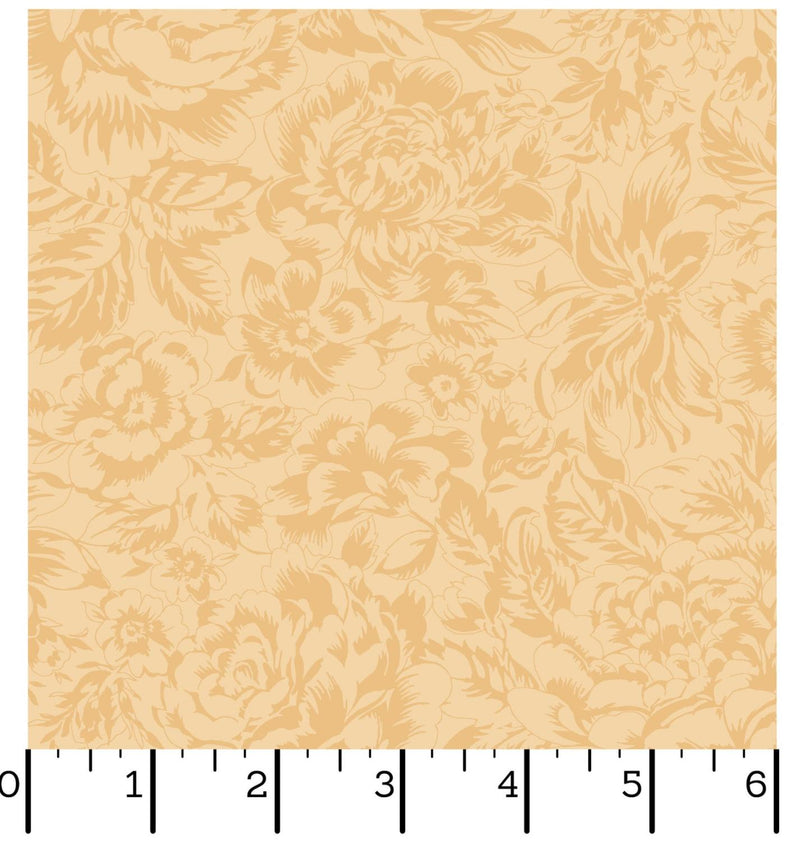 La Fleur Flannel - Maywood Studio - Tonal Floral Yellow MASF10993-S