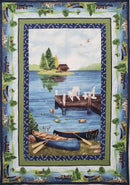 Lakefront PIECED TOP Approx 40" x 53.5" (Binding Included)