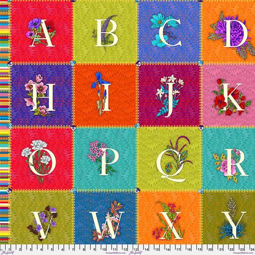Language of Flowers - Freespirit -  - Alphabet PANEL 34" x 44" WOF