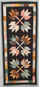 Leaf Pile Runner - SAMPLE QUILTED & BOUND - FINISHED 20.5" x 48.5"