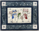 Let It Snow! - SAMPLE - FINISHED - Wall Hanging - Quilted & Bound - 17" x 22"