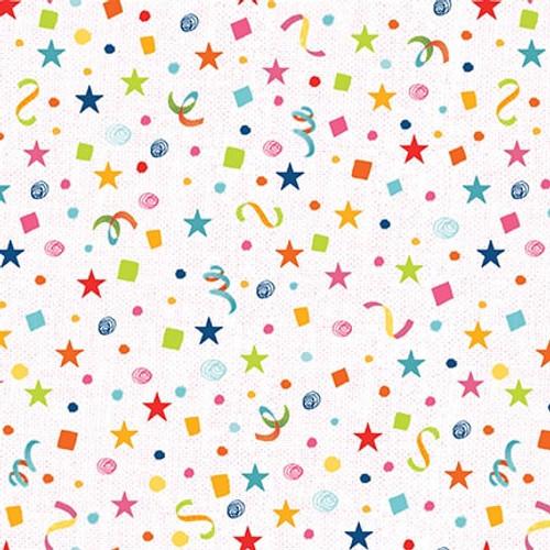 Lets Eat Cake by Blank Quilting - Confetti 3090-01 White