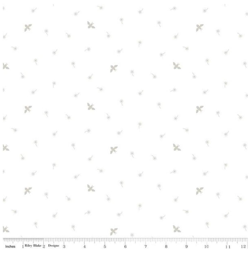 Lights On 2 by Riley Blake - Buzzworthy White C15781R-BUZZ