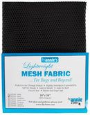 Lightweight Mesh Fabric - for Bags etc - by Annie - Black