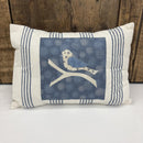 Little Bluebird Pillow - SAMPLE - FINISHED - 15" W x 11" H