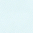Little Lambies FLANNEL Maywood - Dots White on Light Aqua MSF18506-QW