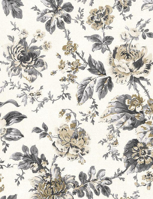 Lockwood Manor by Wilmington Prints - Trailing Flowers Cream 1803-98716-129