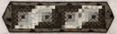 Log Cabin Table Runner - SAMPLE - FINISHED - QUILTED & BOUND - 12" x 43.5"