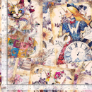 Looking Glass Wideback 108" - Timeless Treasures - Alice's Dream Collage CD4088-MULTI
