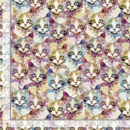 Looking Glass by Timeless Treasures - Packed Cats - CD4502 Multi