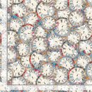 Looking Glass by Timeless Treasures - Vintage Clocks CD4503 Multi