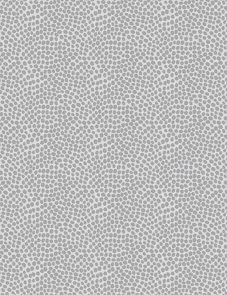 Love Ewe More by Timeless Treasures - Grey Dots on Lt Grey DOT-CD1313 Grey