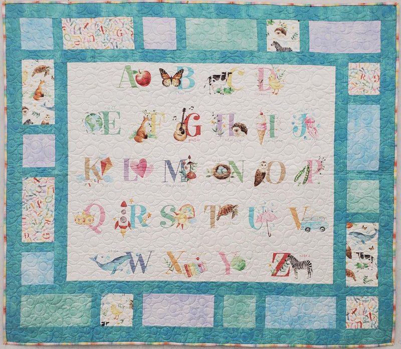 Love & Learning Quilt - FINISHED 54" x 62"