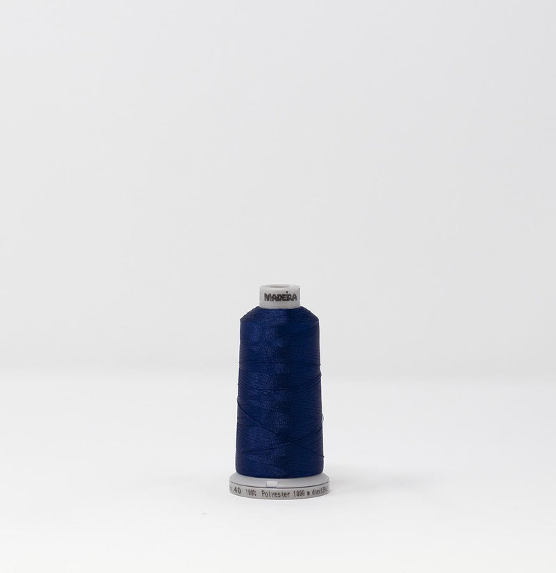 Madeira Poly Embroidery - Spool - 1000m - 1742 - Blue Ink
