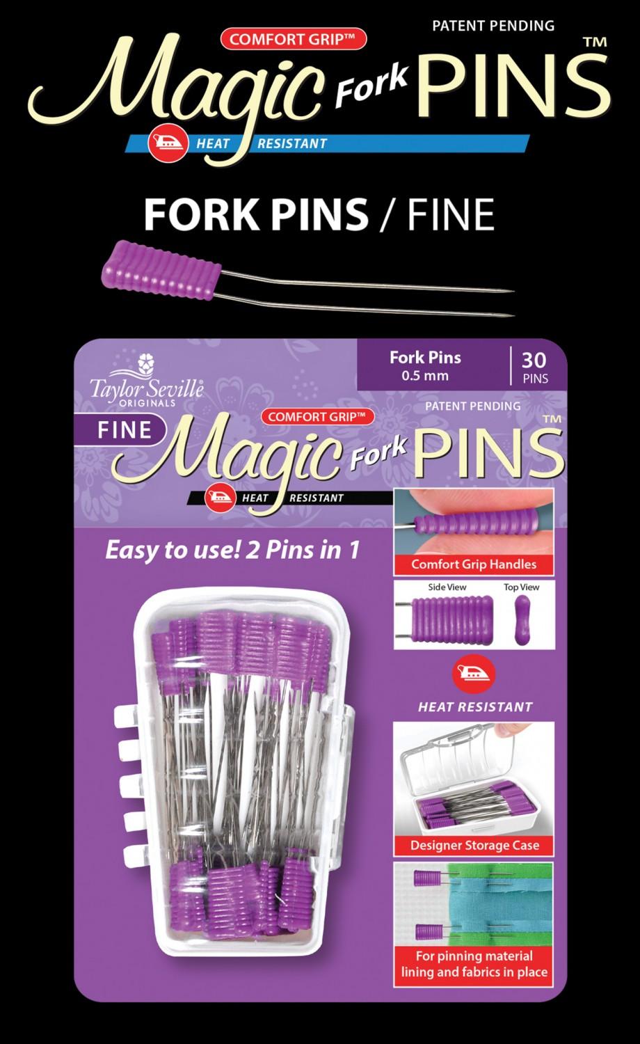 Magic Fork Pins-Taylor Seville - .5mm - 30pcs
