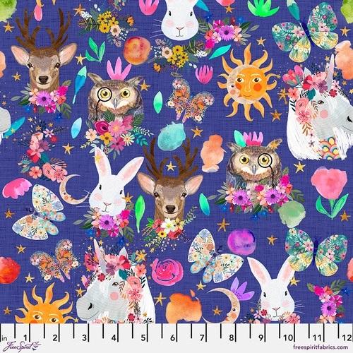 Magic Friends by Mia Charro for FreeSpirit - Happy Friends PWMC024.XVIOLET