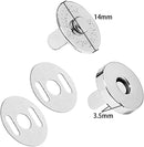 Magnetic Button Snap - Silver 1/2" (14mm)