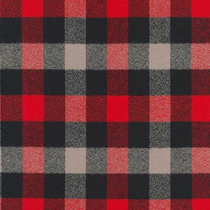 Mammoth Flannel from Robert Kaufman Fabrics - 16422-3 Red
