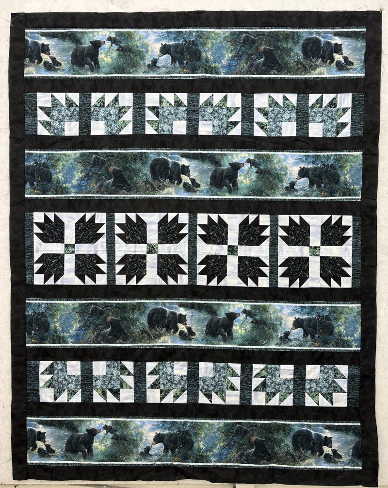 Maple Tracks - SAMPLE - Pieced Top 53" x 67.5" (incl binding)