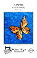 Mariposa Monarch Butterfly Wall Hanging - PATTERN 26" X 26"  by Quilter's Bouquet