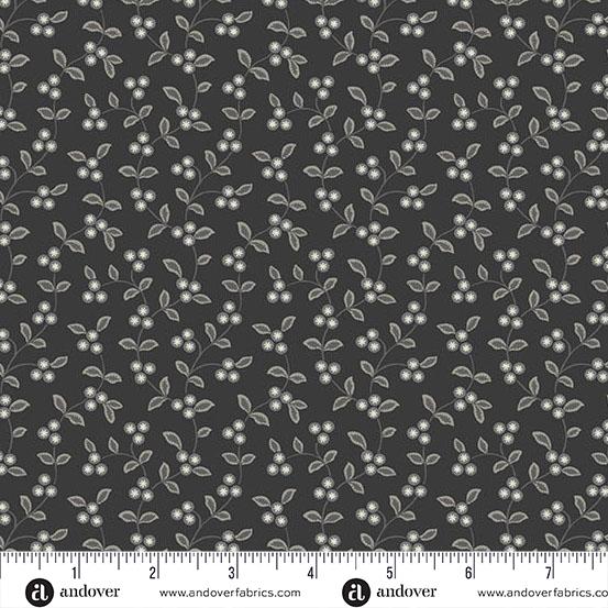 Midnight Moon - Andover Fabrics - Soot Vine - A1530-K