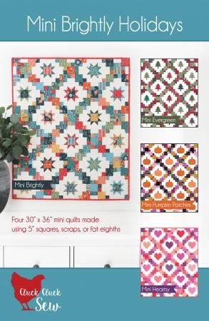 Mini Brightly Holiday PATTERN BY Cluck Cluck Sew - 4 Designs (30" X 36") -